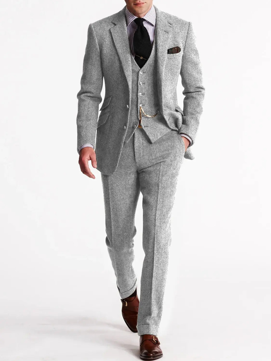 Men’s Three Piece Tuxedo | Tailored Fit