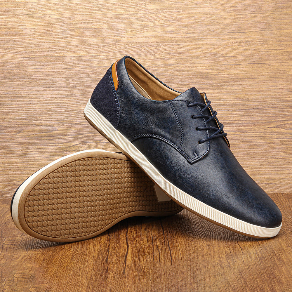 BASKETS EN CUIR
