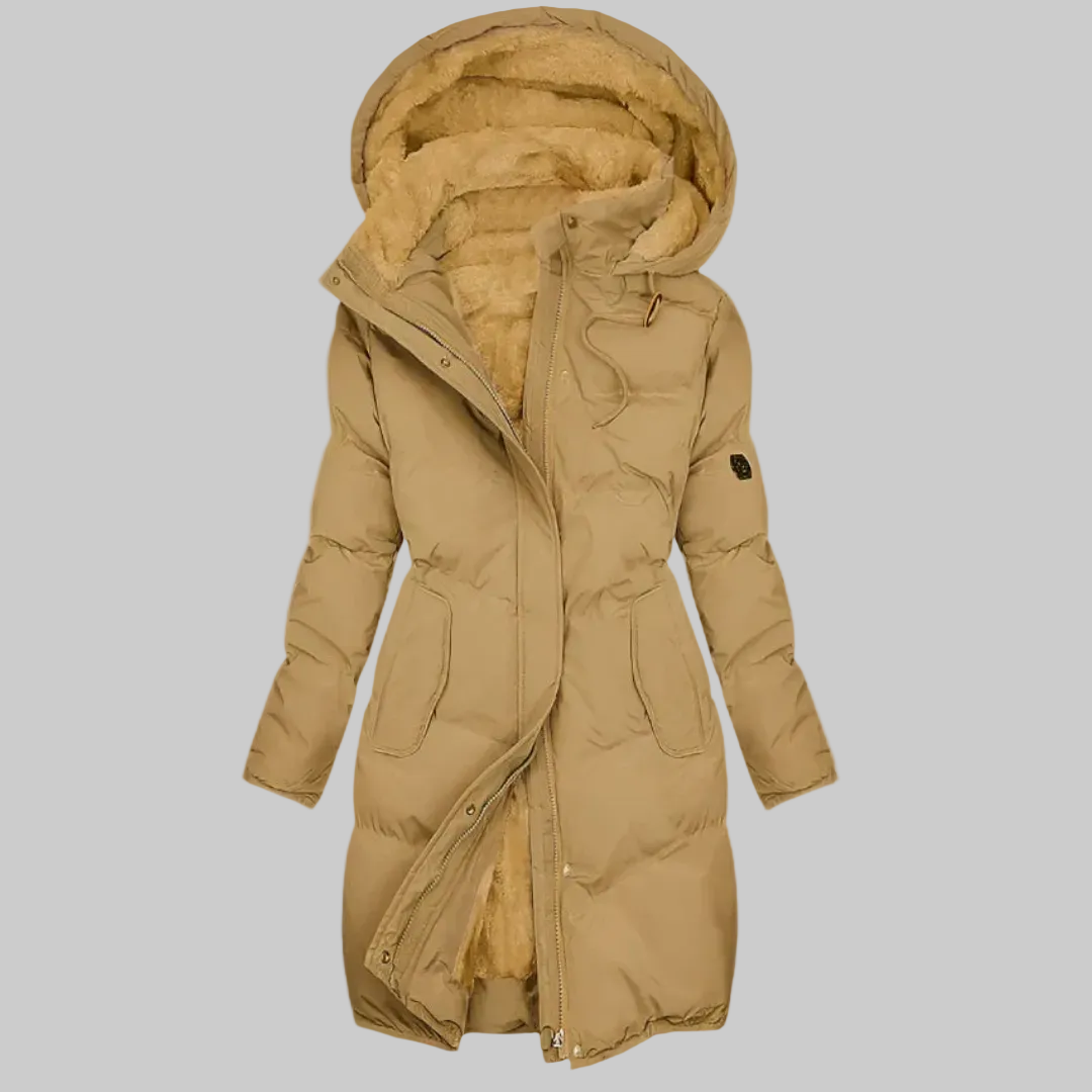 Women’s Winter Long Quilted Coat | Hooded