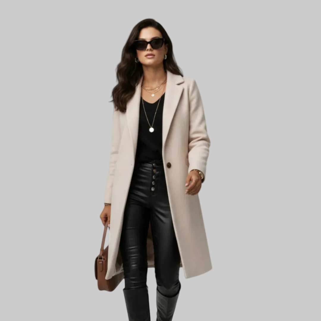 Women’s Elegant Long Overcoat | Winter