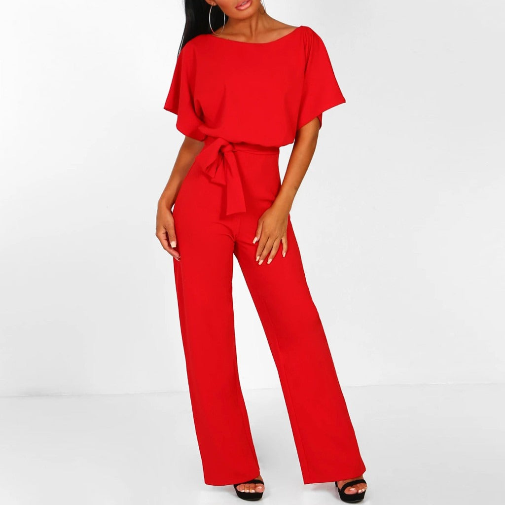 Elijah | Belted Wide-Leg Jumpsuit