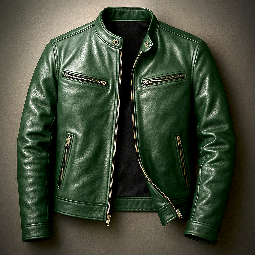 Dominik | Herren Vintage Lederjacke im Zeitlosen Schnitt
