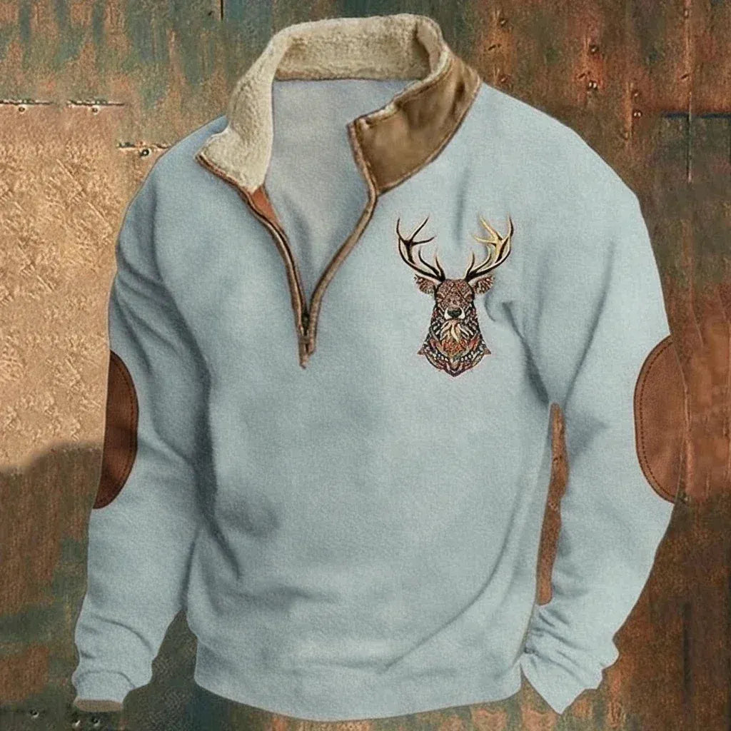 Men's Comfortable Fleece-Lined Sweater