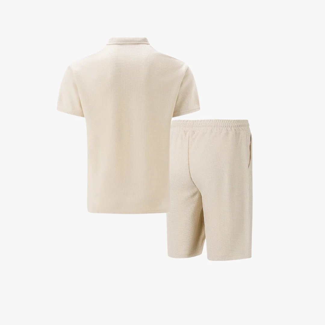 Men's Zip Polo and Shorts Co-Ord Set