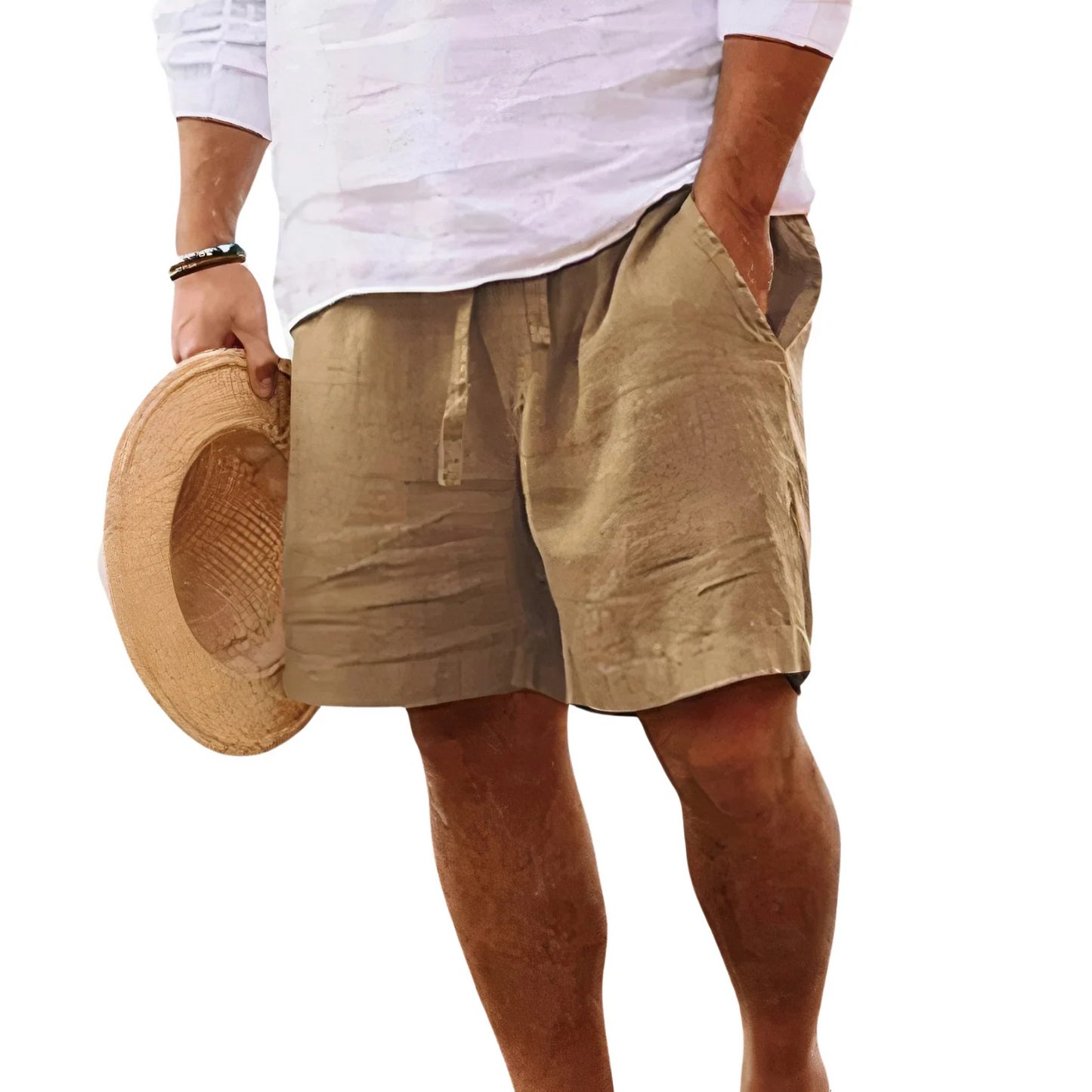 Men's Cotton Linen Summer Shorts