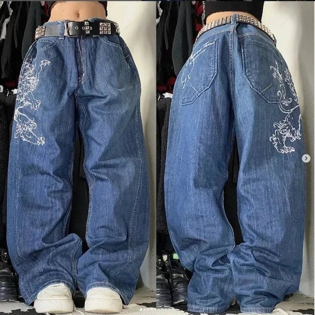 Baggy Cargo Jeans in 100% Cotton Denim