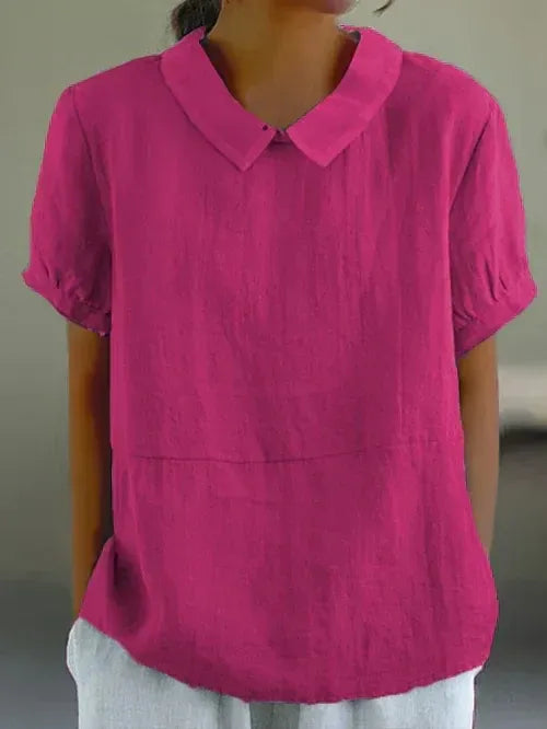 Women's Soft Cotton Linen Blouse