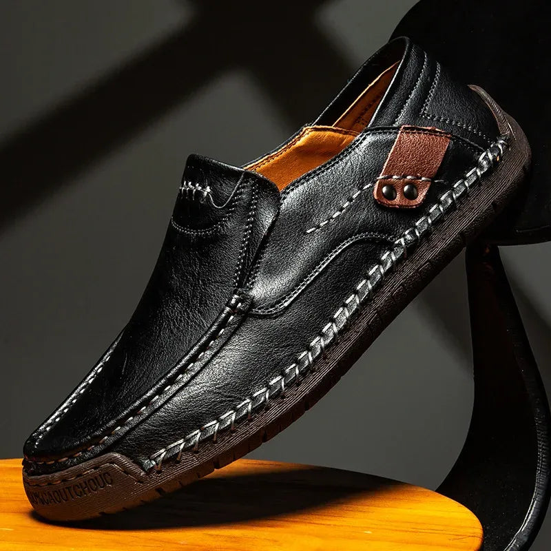 Men's Classic Leather-Style Loafers