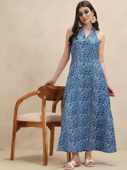 Women's Halterneck Maxi Dress