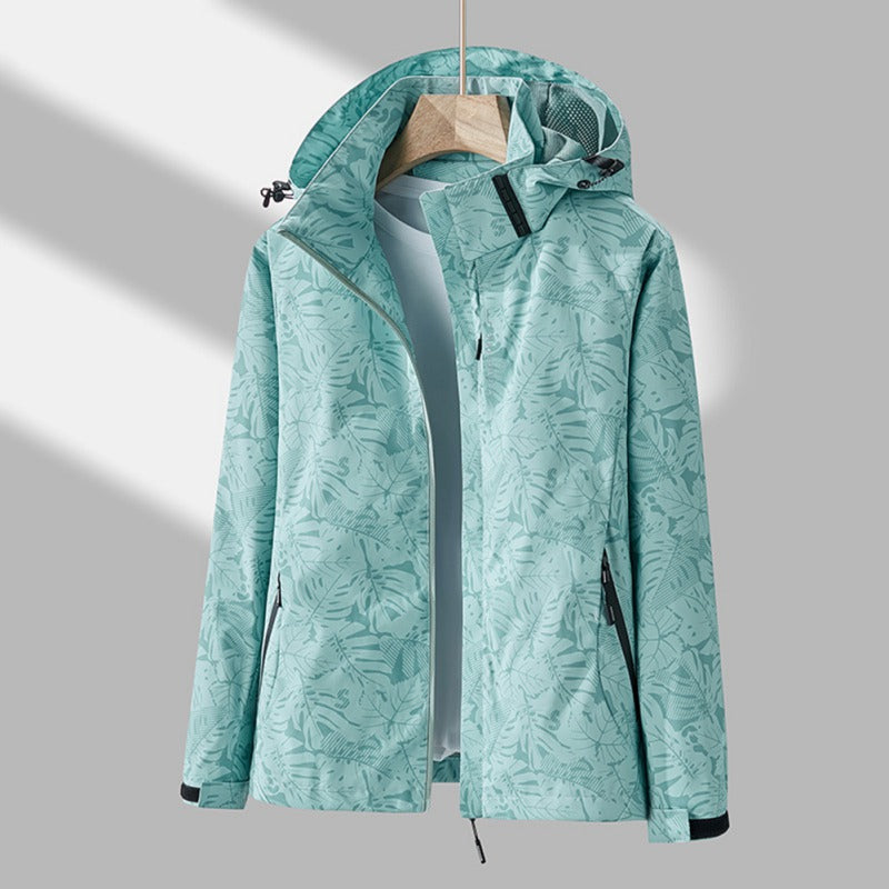 Women's Waterproof Windproof Hooded Jacket - Stylish & Lightweight