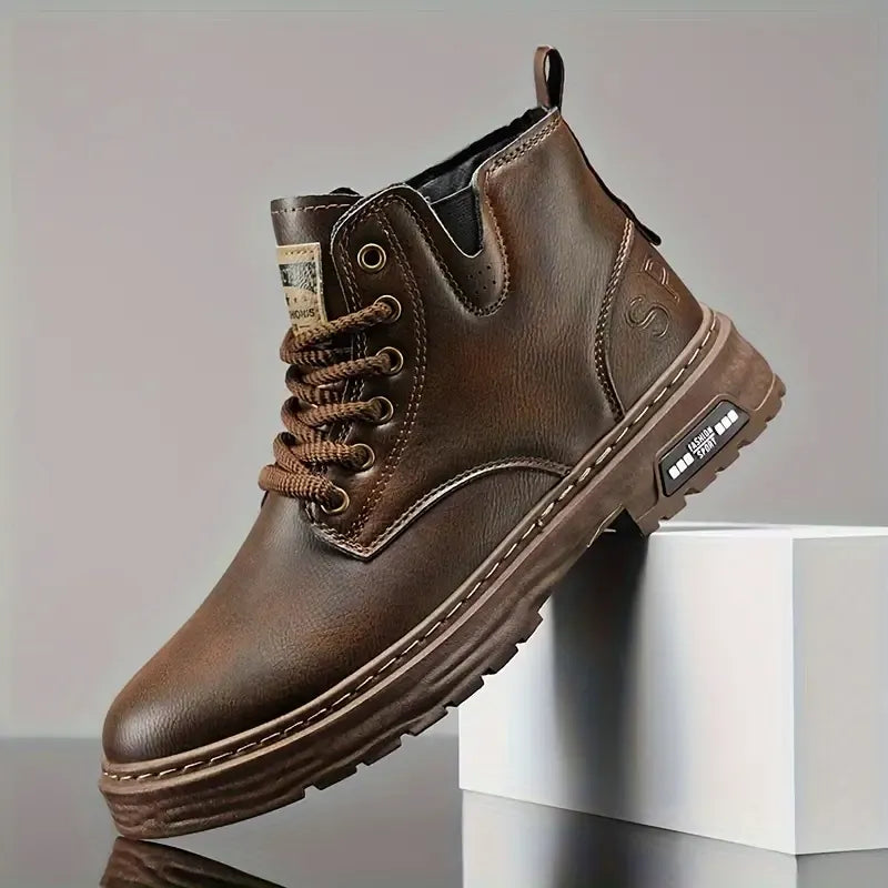 Genuine Leather Boots with Padded Comfort