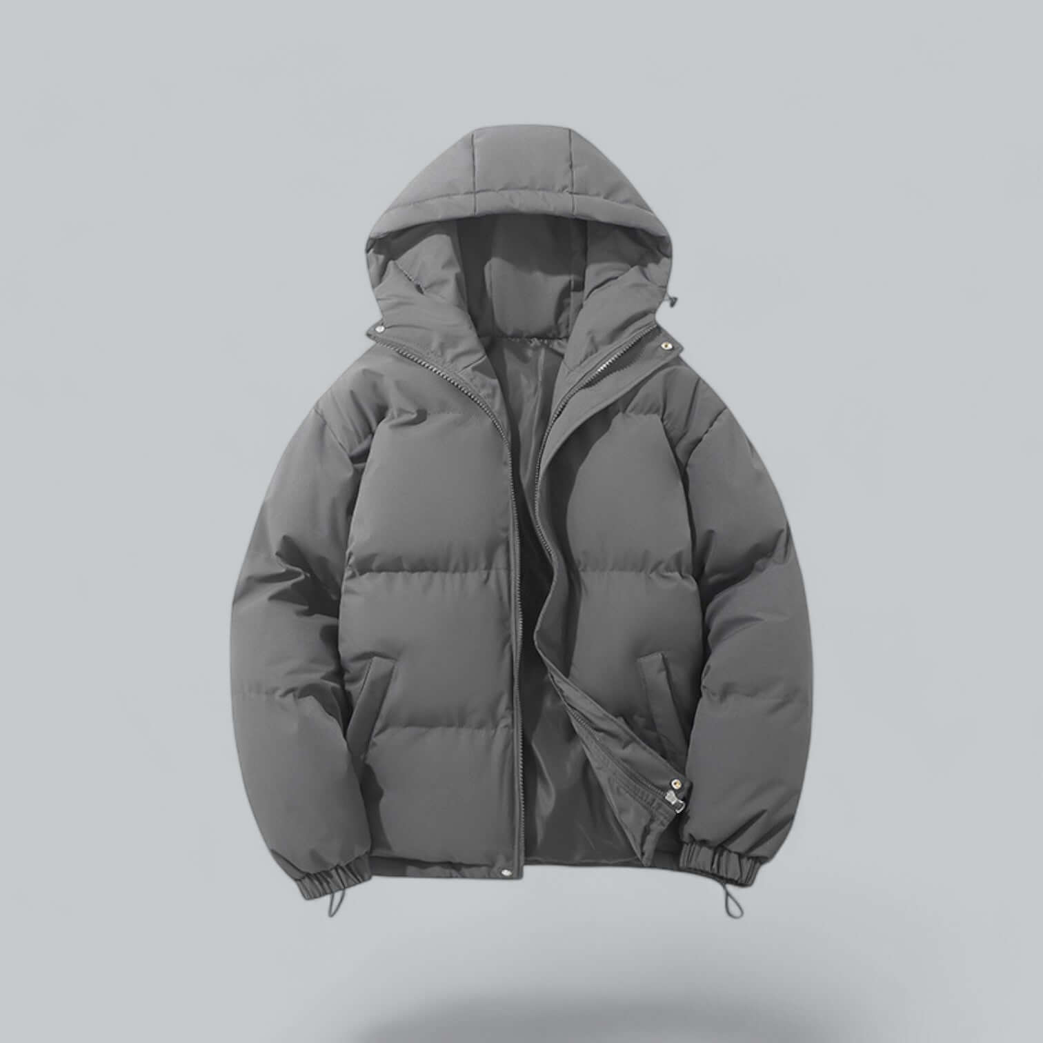 Men's Warm Winter Parka Coat with Adjustable Hood