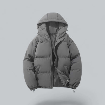 Men's Warm Winter Parka Coat with Adjustable Hood