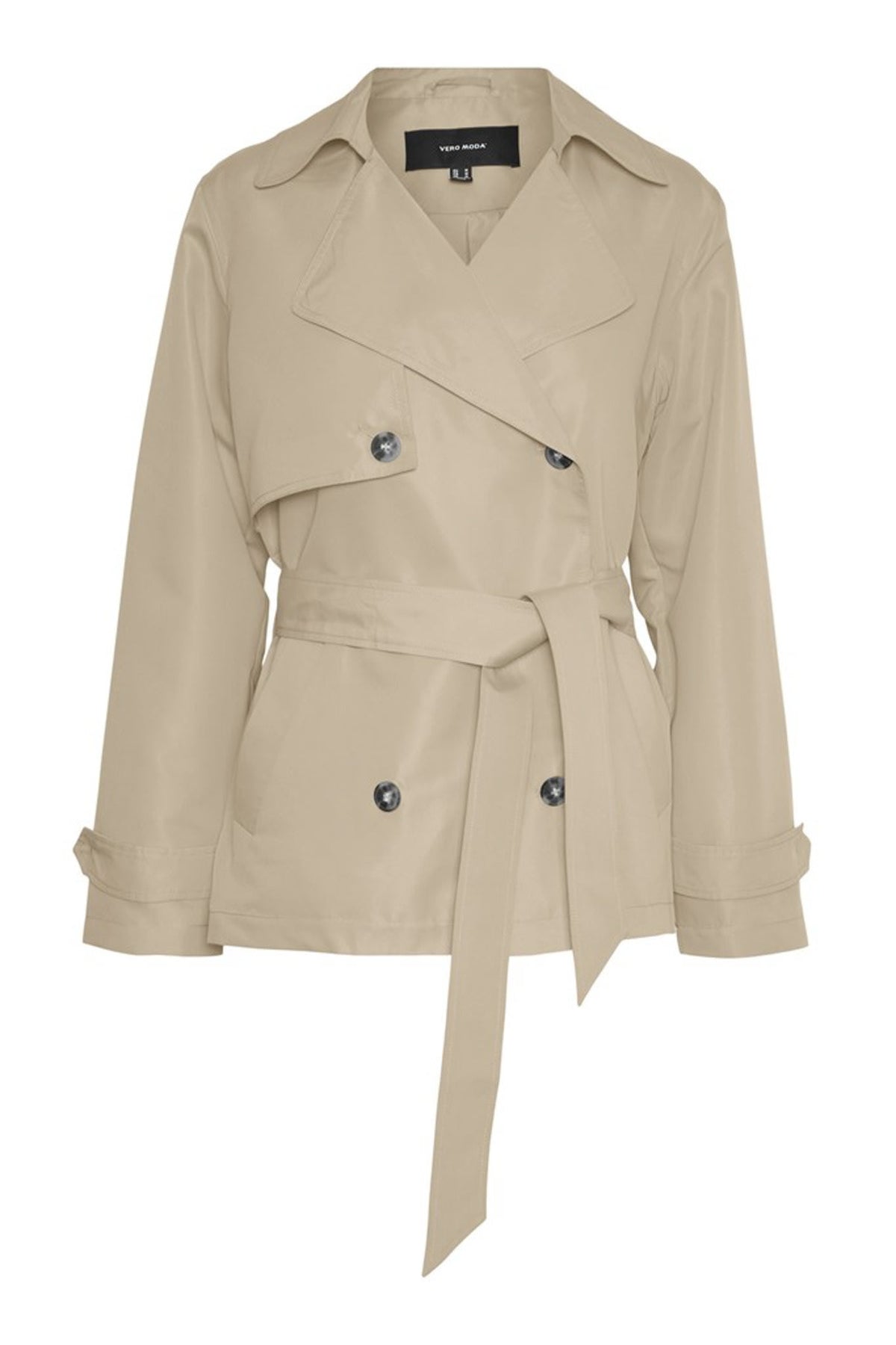 Women's Short Trench Coat Double Breasted Cropped – Nerys
