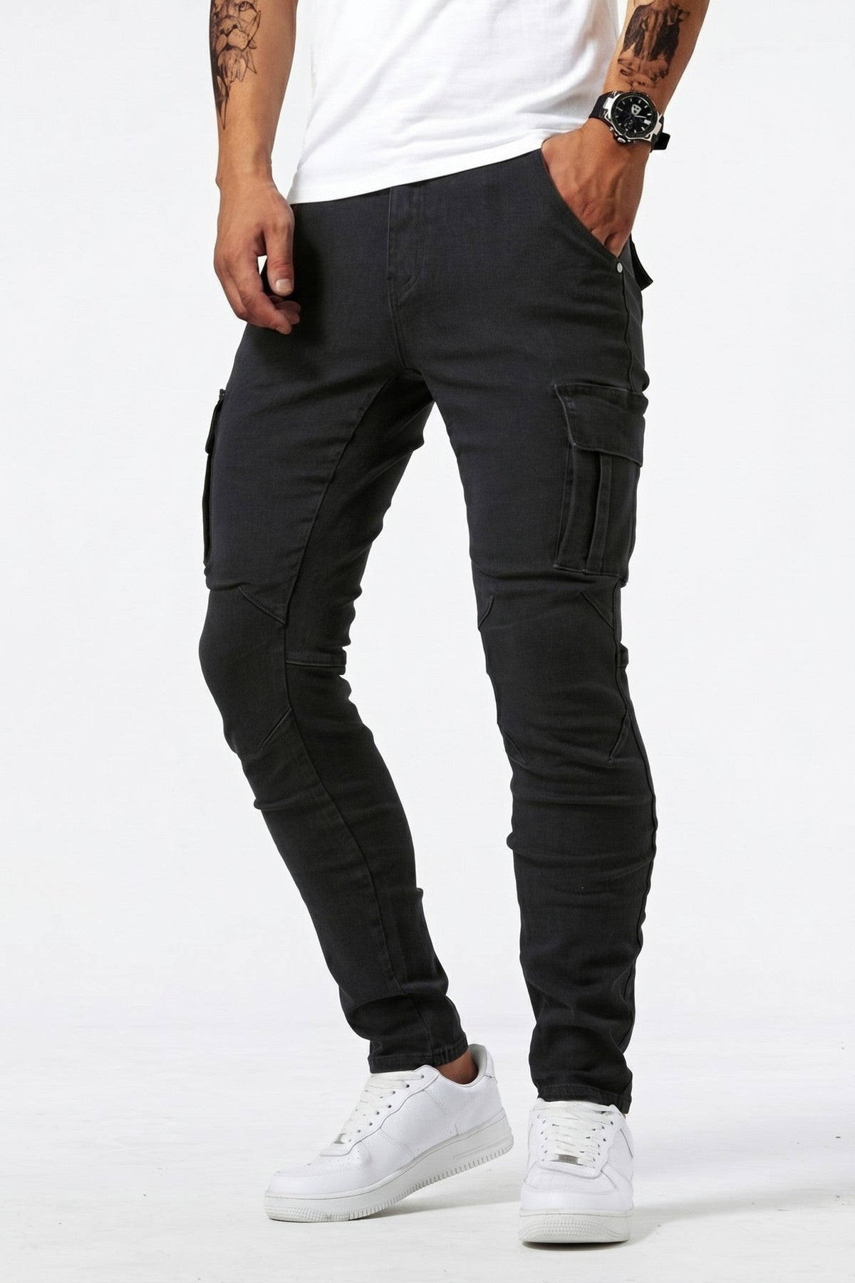 Trousers Men - Slim Fit Street Trend Cargo Trousers
