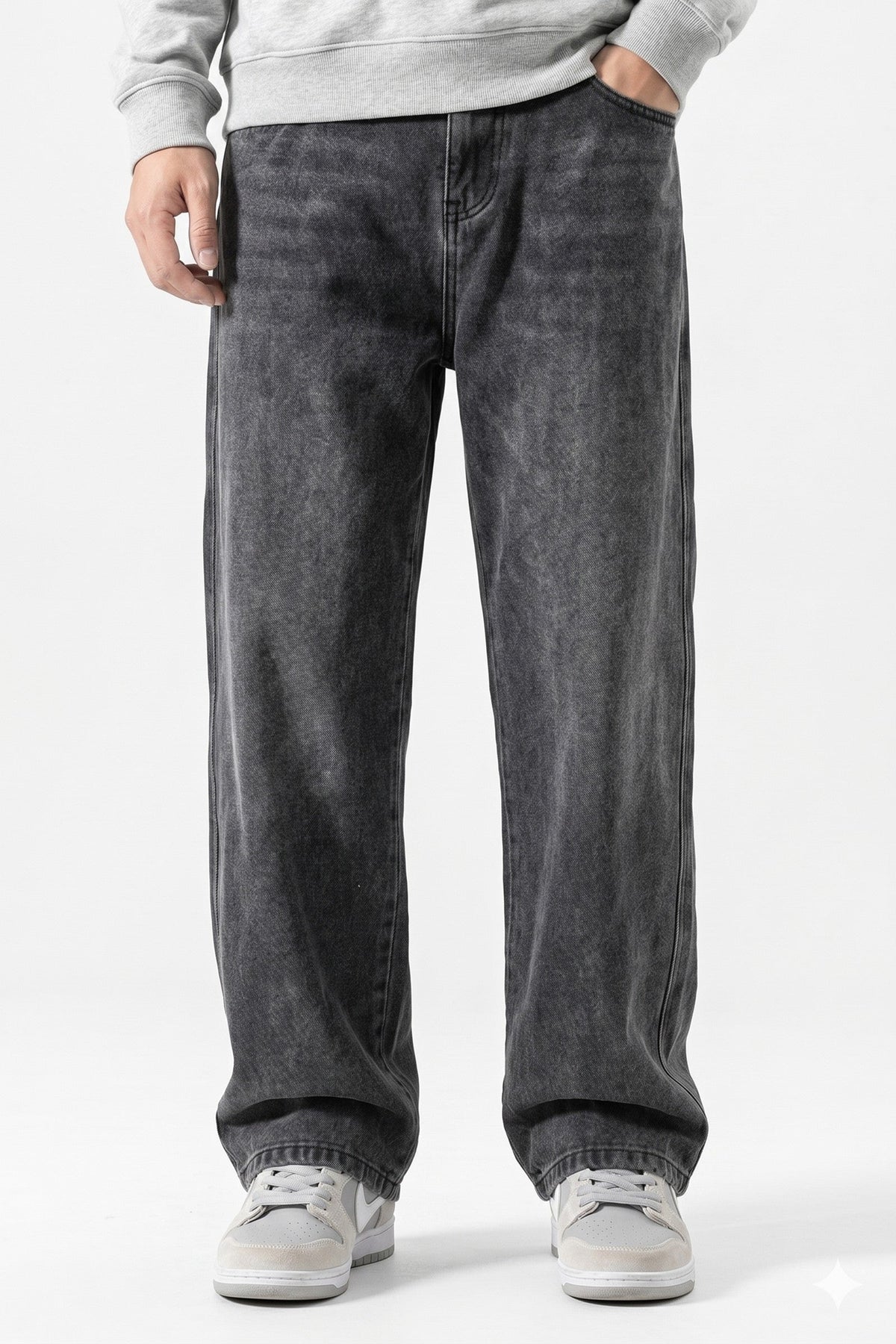 Jeans Men - Wide Leg Loose Korean Jeans