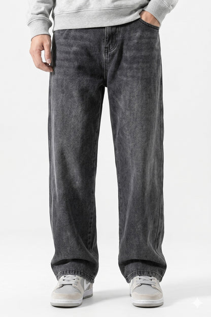Jeans Men - Wide Leg Loose Korean Jeans