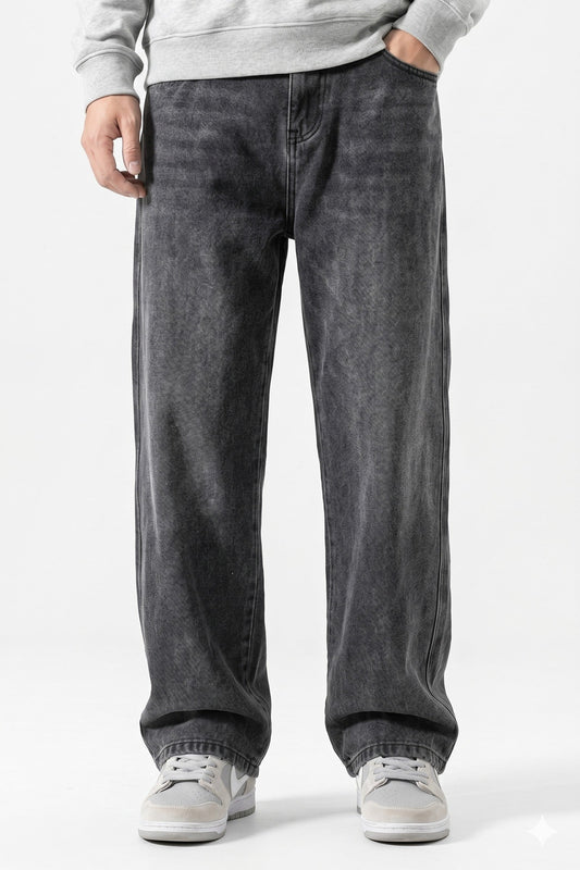 Jeans Men - Wide Leg Loose Korean Jeans