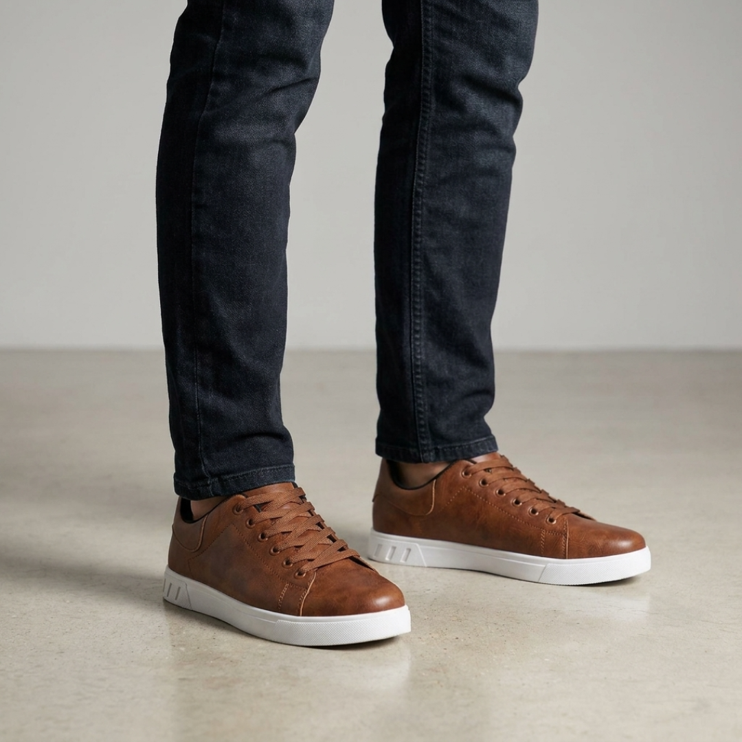 Men’s Casual Lace-Up Sneakers | Low Top