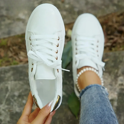 Women’s Quilted Trainers | Lace Up
