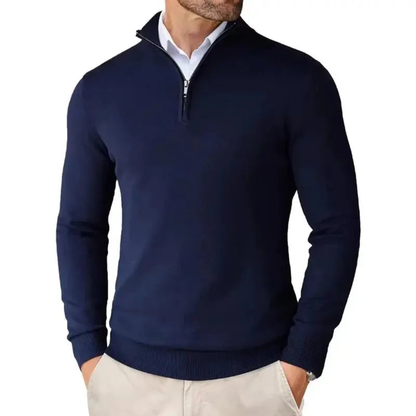 Men’s Casual Half Zip Sweater | Long Sleeve