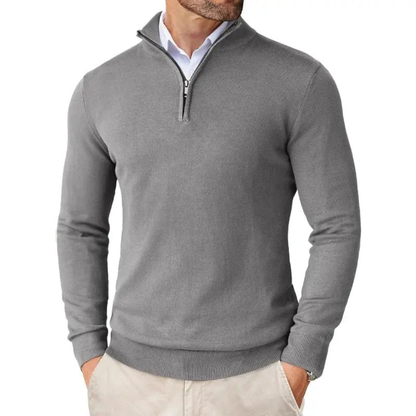 Men’s Casual Half Zip Sweater | Long Sleeve