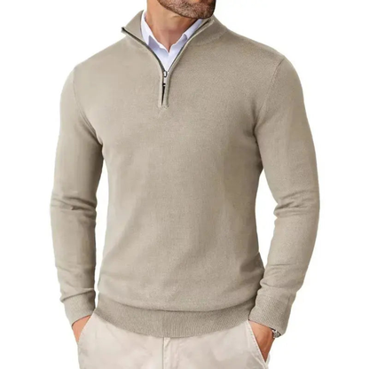 Men’s Casual Half Zip Sweater | Long Sleeve