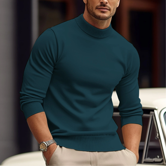 Men’s Tight Casual Sweater | Long Sleeve