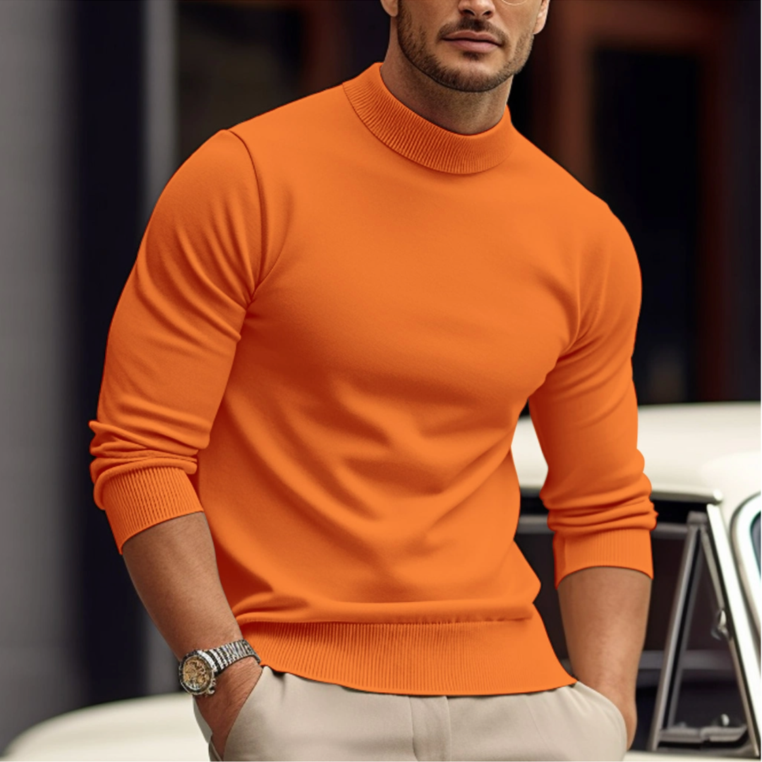 Men’s Tight Casual Sweater | Long Sleeve