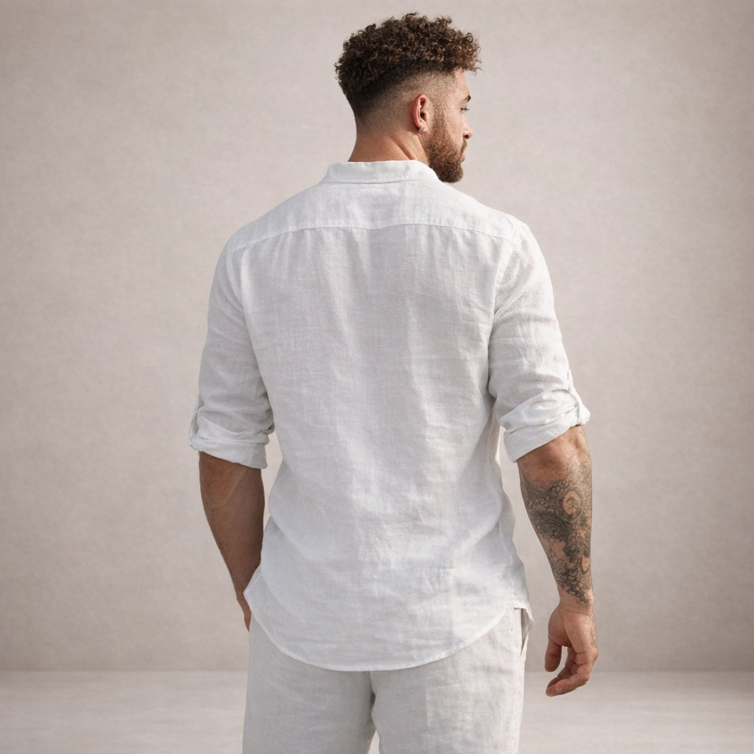 Men’s Casual Henley Shirt | Long Sleeve