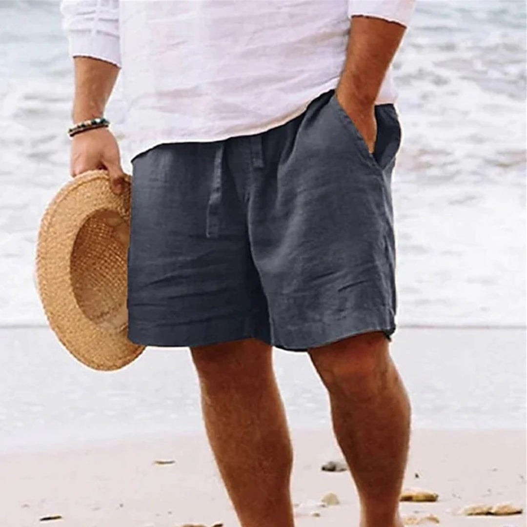 Men’s Beach Linen Shorts | Relaxed Fit