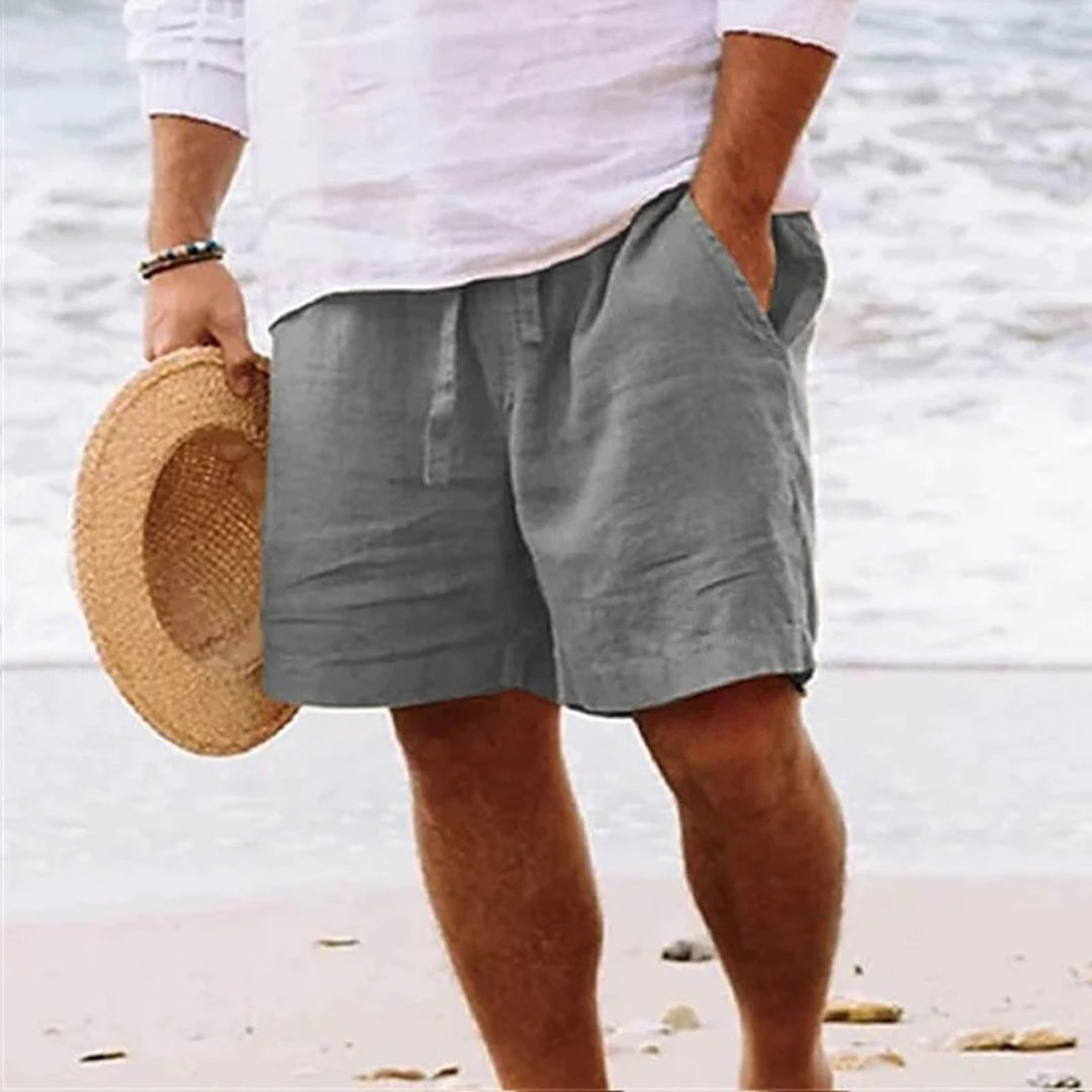 Men’s Beach Linen Shorts | Relaxed Fit