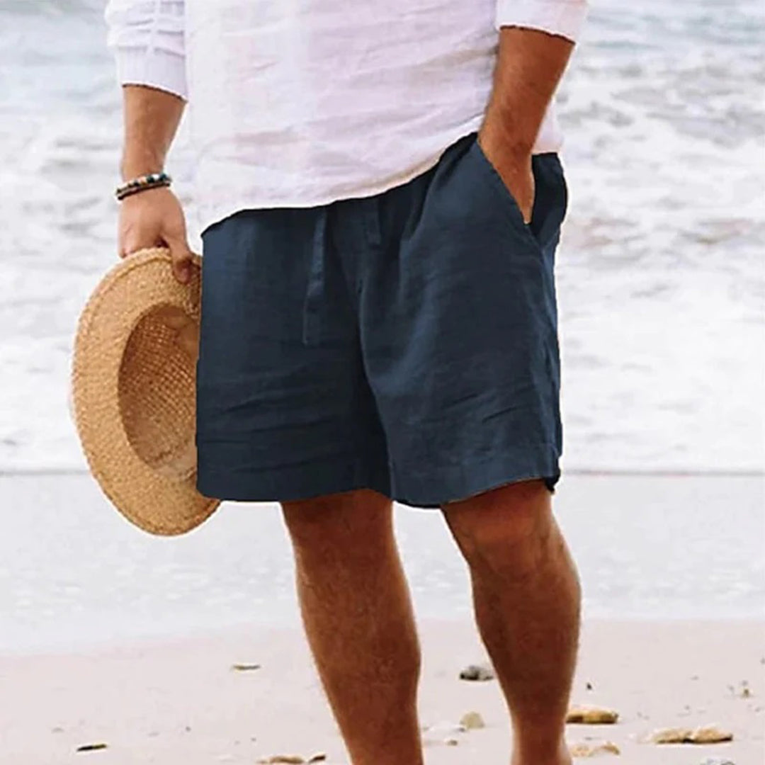 Men’s Beach Linen Shorts | Relaxed Fit