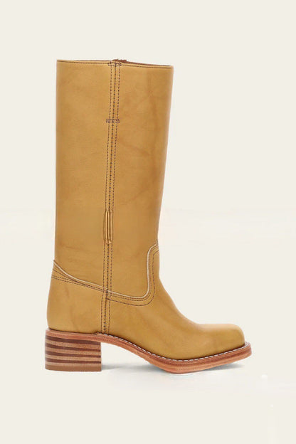 Boots Women - Knee High Riding Boots with Block Heel
