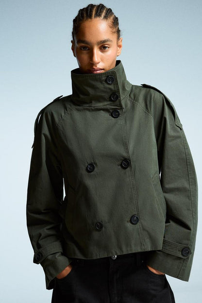 Trench Coat Women - Lightweight Belted Trench Coat with Storm Flap
