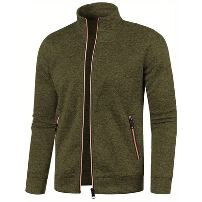 Knitted Cardigan with Intricate Pattern Detail