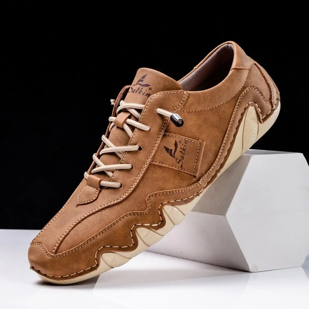 Men's Orthopedic Leather Shoes – Comfortable Arch Support