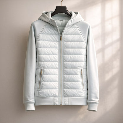 Quilted Zip Hoodie For Men