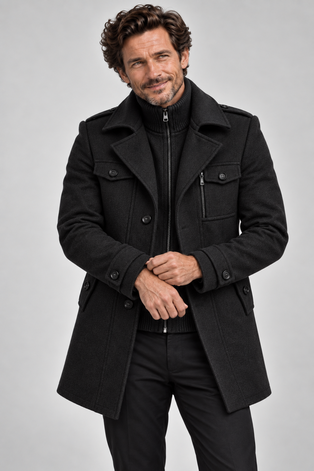 FRESH LABEL | Marcus Wollen Overjas