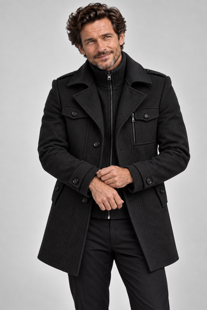 FRESH LABEL | Marcus Wollen Overjas