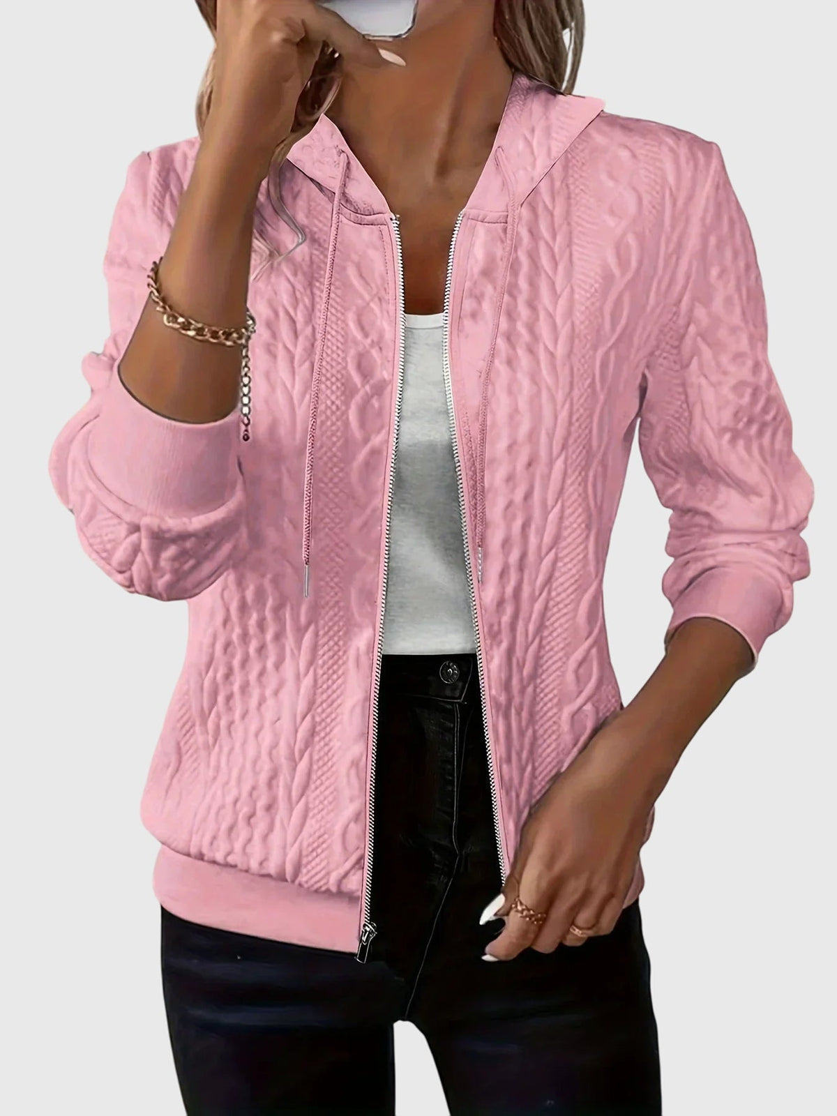 Lena - Hoodie With Zipper