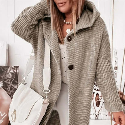 Women's Hooded Cardigan Sweater