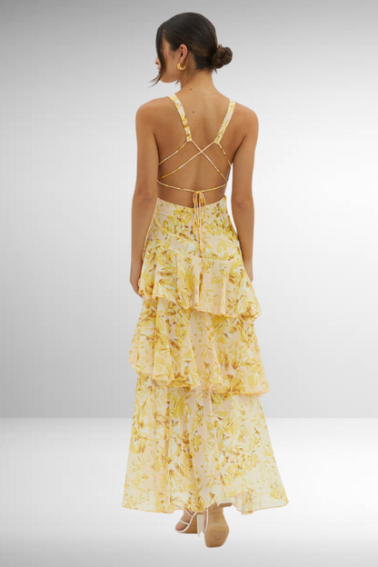 Women’s Elegant Summer Maxi Dress | Ruffle