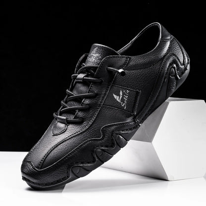 Men's Orthopedic Leather Shoes – Comfortable Arch Support