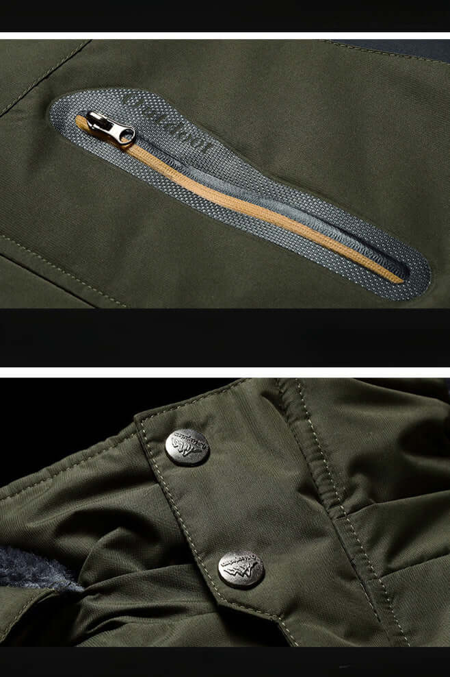 Men's Waterproof Fleece Winter Jacket