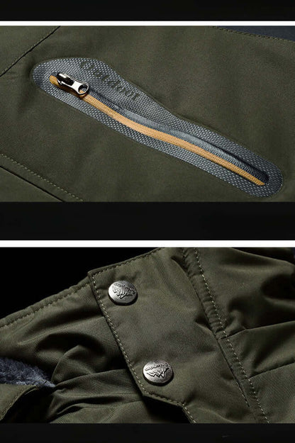 Men's Waterproof Fleece Winter Jacket