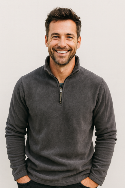 FRESH LABEL | Luuk Fleece Quarter-Zip