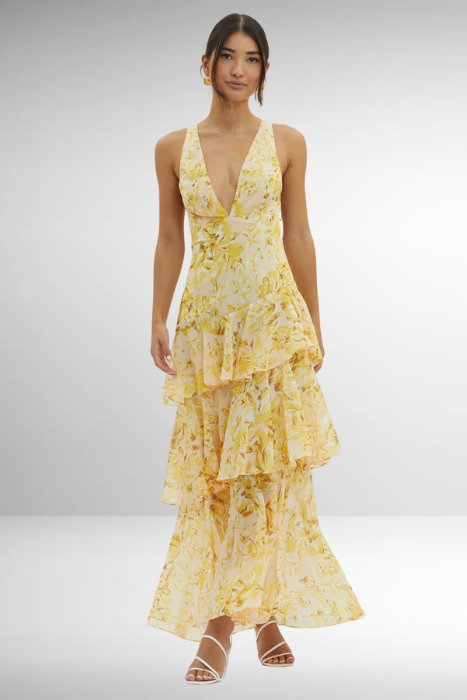 Women’s Elegant Summer Maxi Dress | Ruffle