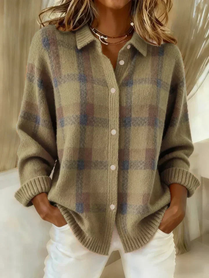 Danique | Soft Checked Button-Up