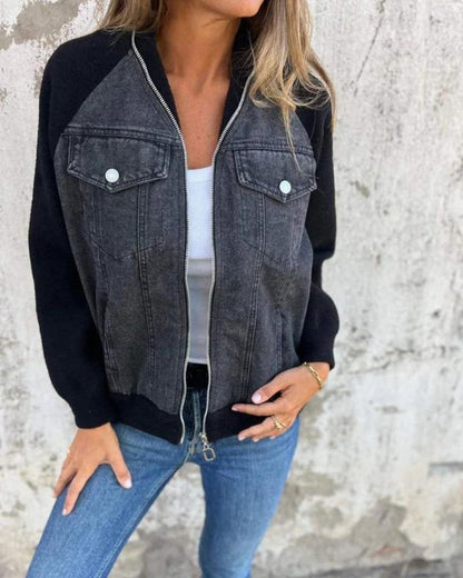 ANIDIA - Modern denim fabric jacket